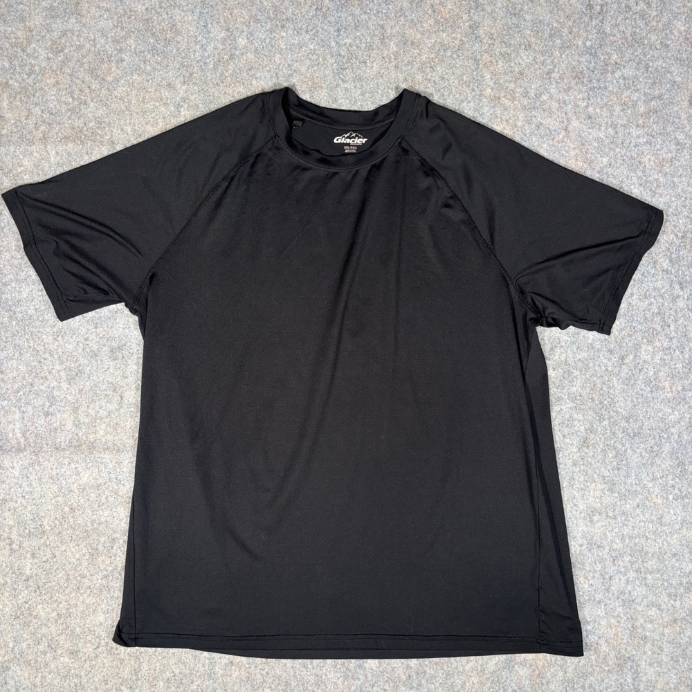 Glacier Performance Shirt Mens XXL Black Short Sleeve Active Tee Workout 1408440